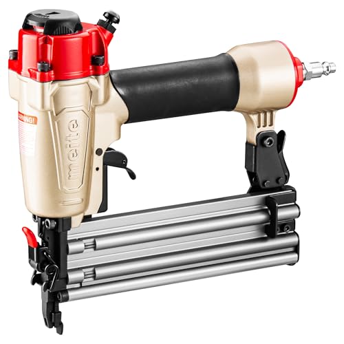 meite 18 Gauge 2-in-1 Staple Gun, Pneumatic Brad Nailer and Stapler