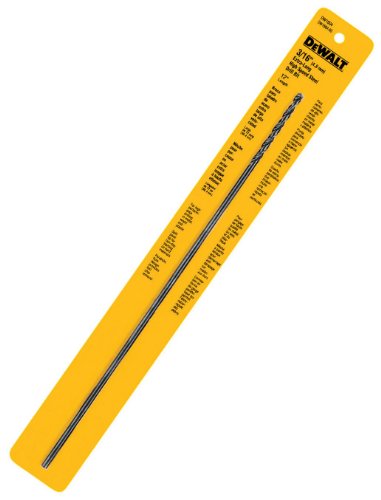 DEWALT DW1604 3/16-Inch by 12-Inch Extra Long Black Oxide Drill Bit - color: Multi, size: 3/16 Inch