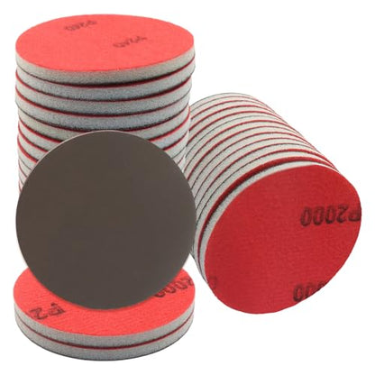 3 Inch Hook and Loop Sanding Sponge Discs, 24 Pcs - size: Mix Grit