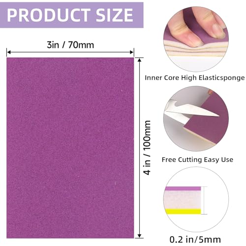 20Pcs Sanding Sponge 180 Grit Wet Dry Soft Foam Hand Sander Block - size: 20pcs 180 Grit, style: Ceramic Sand