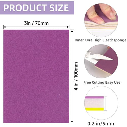 20Pcs Sanding Sponge 180 Grit Wet Dry Soft Foam Hand Sander Block - size: 20pcs 180 Grit, style: Ceramic Sand
