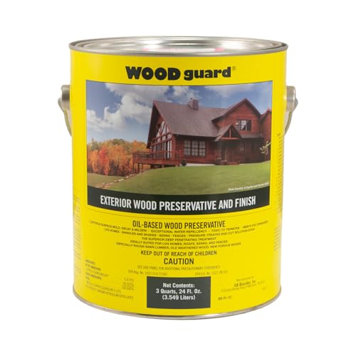 Woodguard Exterior Wood Preservative and Finish, 1 Gallon, Honey 2000