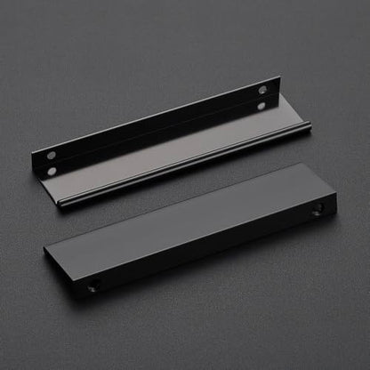 Ravinte Hardware Matte Black Cabinet Pulls Finger Edge Pulls 5 Inch 10 Pack - size: 5 Inch(128mm) Center-to-Center