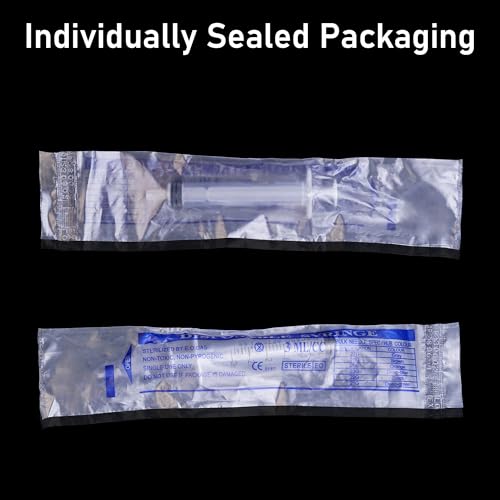 SHAOTONG 3ml/cc Syringe without Needle - 100PACK/Individually wrapped - size: 3ml