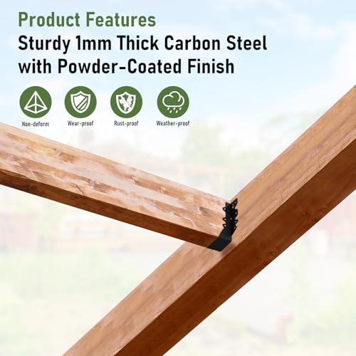 16 Pack 2x8 Joist Hanger Face Mount 20 Gauge Steel Deck Roof Framing Tie - size: 16 PCS, style: 2''X8''