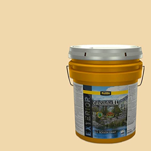 Rodda Paint CASCADIA XL Exterior Satin Paint & Primer in One, 5-Gallon, Canyon Sand - color: Canyon Sand, size: 640 Fl Oz (Pack of 1)