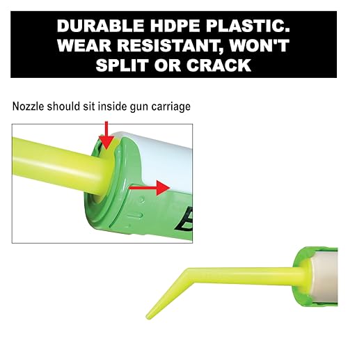 Albion Engineering Company 935-1(3 Pack) Angle Shot Plastic Nozzle for 1/10 Gallon Cartridges, Yellow, Pack of 3 - color: Yellow, size: Angle Shot Nozzle, style: Angle Shot Nozzle