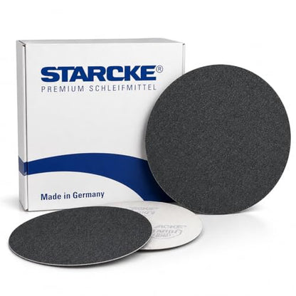 STARCKE 7 Inch Hook and Loop Discs No Hole Grit Pack 100 Grit 25 Pack - color: 100 Grit, size: 25 Pack