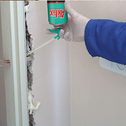 Akfix 805 Gap Filler Expanding Foam Sealant (2x12 Oz.)- Gaps and Cracks Spray Insulation Can, Waterproof Sealant with Straw, Polyurethane Expanding Foam for Window and Door | 12 Oz. 2 Pack - size: 2 Pack