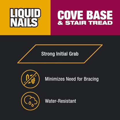 Liquid Nails CB-10 Cove Base and Stair Tread Adhesive (10-Ounce)