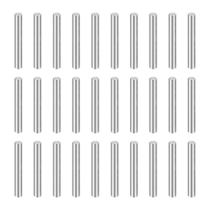 HARFINGTON 50pcs Dowel Pins M1(1mm) x 8mm 304 Stainless Steel Cylindrical Shelf Support Peg Pin Rod Fasten Elements for Metal Devices Wood Furniture DIY Installation, Silver - size: M1 x 8mm