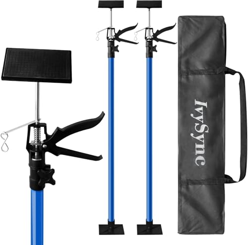 Cabinet Jack for Installing Cabinet & Drywall, Adjustable 3rd Hand Support Pole 45-114 inch, Steel Lift Jack Supports 154 lbs, 2 Pack with Bag (Dodger Blue) - color: Dodger Blue