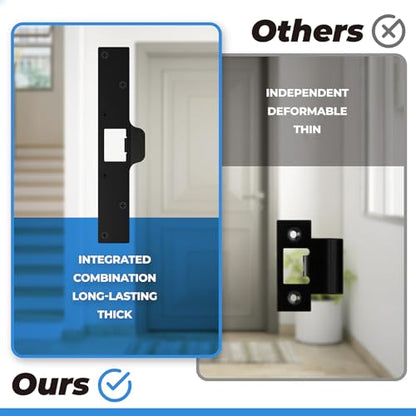 U 9476 Extra Long Door Strike Plate for Repairing Damaged Door Frame