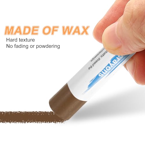 HARFINGTON 5pcs Wood Filler Sticks Wooden Wax Touch Up Furniture Repair Crayons for Scratch Hole Wood, Dark Brown B - color: Dark Brown B