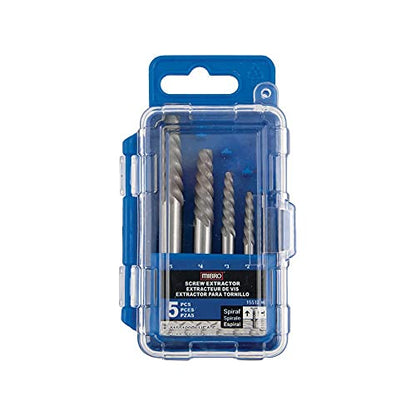Mibro | 5 Piece Spiral Flute Screw Extractor Kit