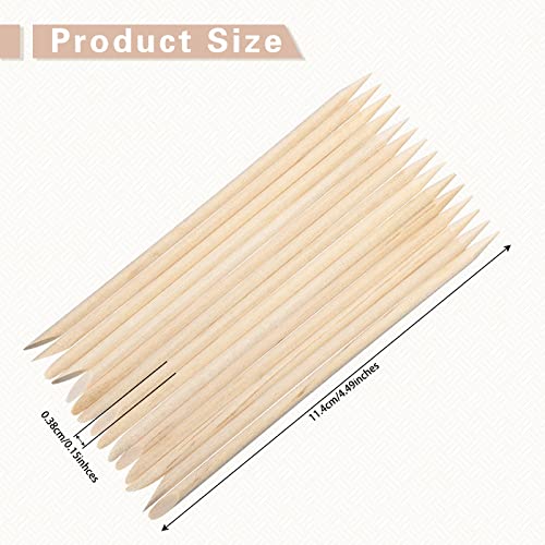 Demissle 400 Pcs Wooden Wax Sticks Mini Wax Spatulas Applicator