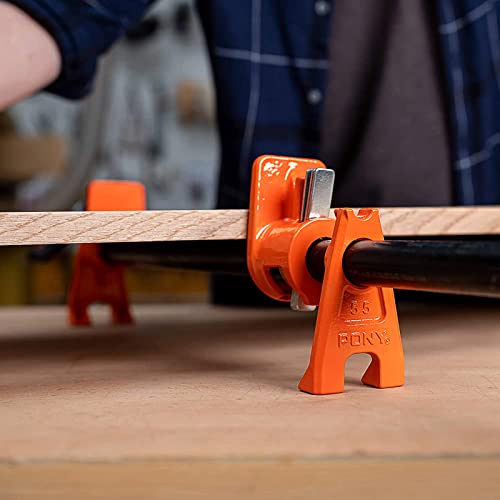PONY the Original Pro 2-Pack Heavy-Duty Pipe Clamp for 3/4 Inch Black Pipe