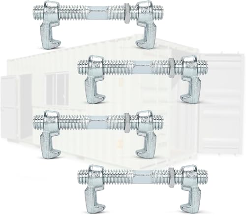 tonchean 280 mm 4 Pack Shipping Container Bridge Fitting Clamps