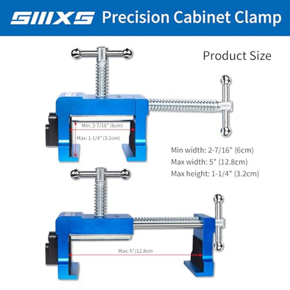 4-Pack Blue Cabinet Clamps,Face Frame Clamps for Installing Cabinets