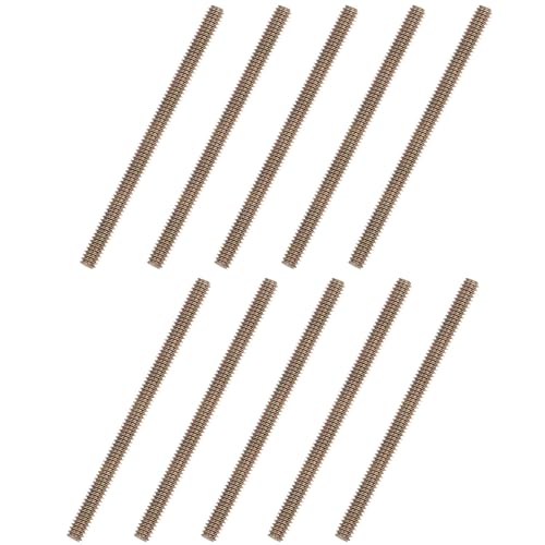 uxcell 10pcs Color Zinc Fully All Threaded Rod 1/4"-20, 4" Length, Carbon Steel Thread Screw for Furniture Mounting Assembly Fastening - size: 1/4x4 inch