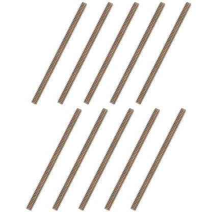 uxcell 10pcs Color Zinc Fully All Threaded Rod 1/4"-20, 4" Length, Carbon Steel Thread Screw for Furniture Mounting Assembly Fastening - size: 1/4x4 inch