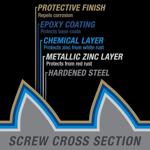 Power Pro Exterior Wood Screws, #8 x 2in, 5lb Box, 709 Pieces, Bronze - color: Bronze, size: #8 x 2"