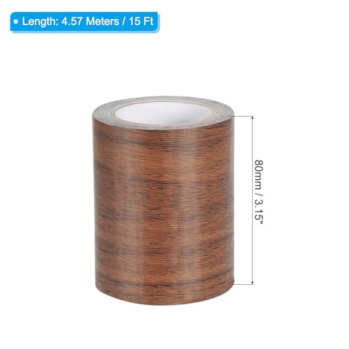 PATIKIL Wood Grain Repair Tape 3.15" X15',Self Adhesive,Dark Brown Oak - color: Dark Brown Oak, size: 3.15" x 15'