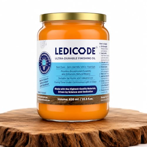 LEDICODE Advanced Polymer Wood Finish & Sealer, Plant-Based, 620ml - size: 620ml/ 20.9 Fl Oz