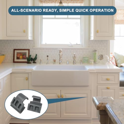 50 Pack 86 Degree Angle Cabinet Restrictor Clips, for NEH89 Hinges
