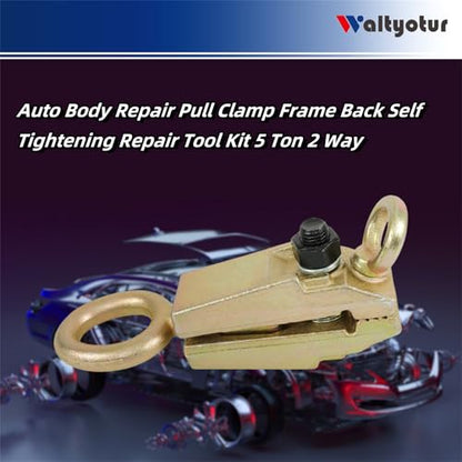 waltyotur Auto Body Repair Pull Clamp Frame Back Self Tightening Repair Tool Kit 5 Ton 2 Way