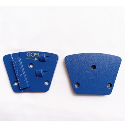 PCD Grinding Disc 3Pcs Trapezoid with Diamond for Concrete Epoxy Removal - style: M6 thread hole-PCD Right