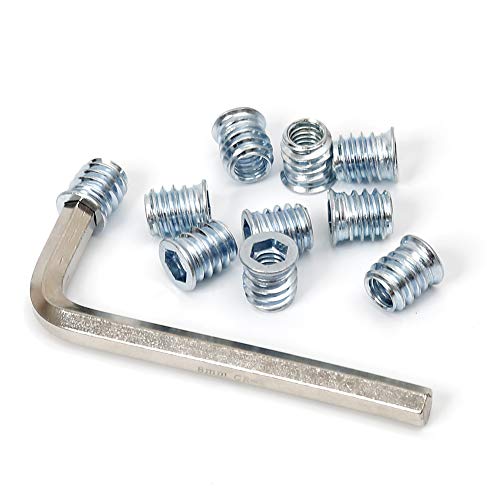 5/16-18 Threaded Inserts for Wood 15mm Length Furniture Screw in Threaded Insert Nuts 40 Pieces - size: 5/16-18 x 15mm*40pcs