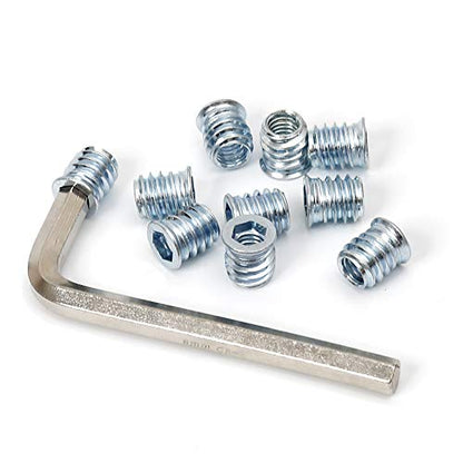 5/16-18 Threaded Inserts for Wood 15mm Length Furniture Screw in Threaded Insert Nuts 40 Pieces - size: 5/16-18 x 15mm*40pcs