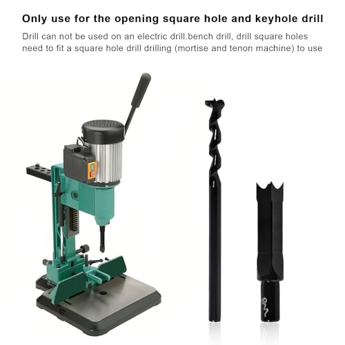 SaferCCTV Square Hole Drill Bit Set for Wood, Bearing Steel Hardness Sharp Mortise Drill Bit 3/4inch Woodworking Mortising Drill Bit - size: 3/4Inch