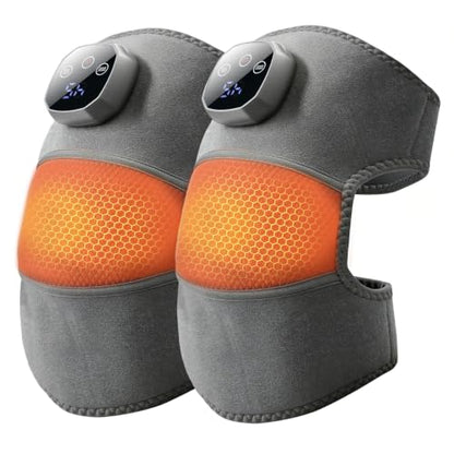 Knee Heating Pad with Massage, 2 Pack Rechargeable Knee Massagers - size: 2 Pack