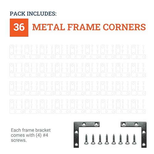 Cloverdale Corner Brace Brackets, 2 in, 36 Pack with Screws