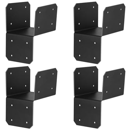 4 Pcs 4x4 Post Caps Tie Bracket for Pergola,Joist Anchor Connector,16 Gauge - size: 4x4