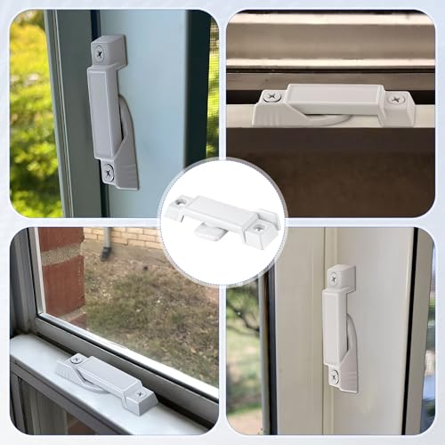 Saillong 6 Pack Window Sash Locks Compatible with Prime-Line F2590, White - color: White