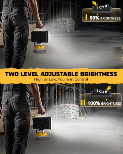 LED Work Light Compatible with DeWALT 20V Battery, 148W 14800LM,Tool Only - color: 148W
