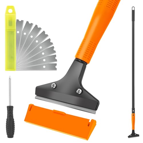 KeFanta Razor Blade Floor Scraper, 4" Wide Heavy Duty Scraper Tool, 45.7" - size: Large