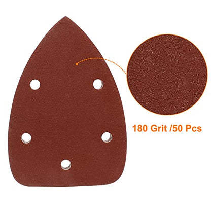 Mouse Detail Sander Sandpaper, 180 Grit, 50 Pcs - size: 180 Grit - 50 Pcs