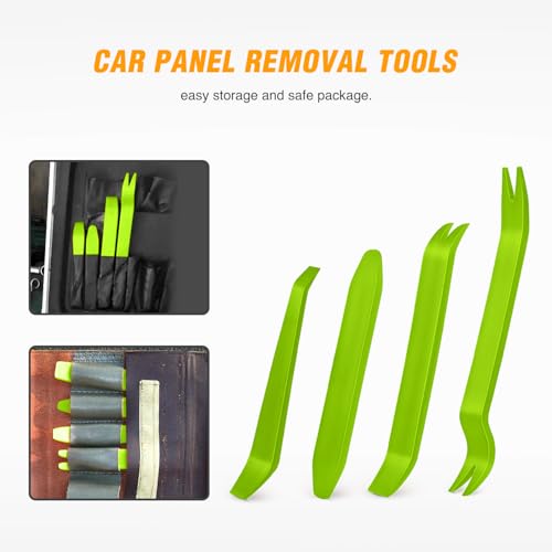 GOOACC Auto Trim Removal Tool Kit No-Scratch - color: 4PCS Trim Removal Tool Green