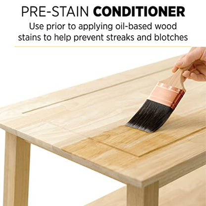 Minwax Pre-Stain Wood Conditioner, Clear, 1 Gallon - size: Gallon