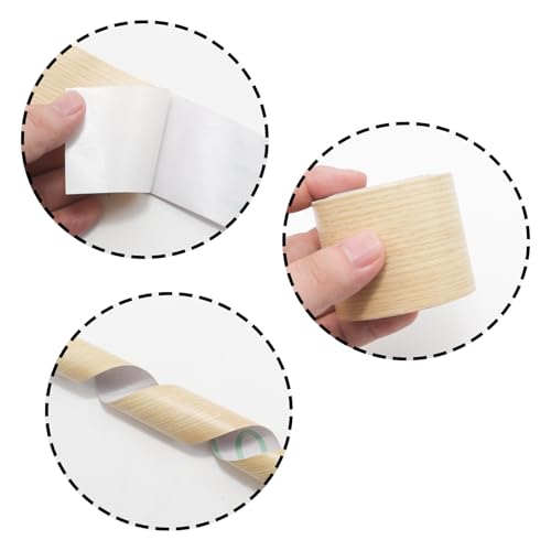 Lilaly 2 inches x 32 feet Wood Grain Repair Tape,Wood Grain Tape,Widely Used for Tables, Doors, Floor and DIY(Douglas Fir) - color: Douglas Fir