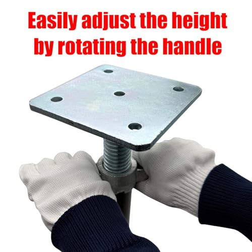 Adjustable House Floor Jack Support, Basement Floor Jack for Temporary Support, Height Range 17''-25'' for Stabilizing and Supporting Beams, Load Capacity 10000 LB