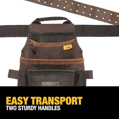 DEWALT Leather Pouch W/Belt - size: One Size, style: Leather Pouch w/Belt