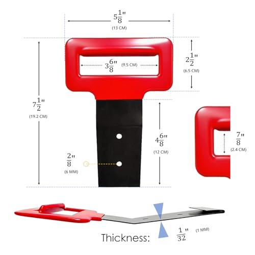 QMARK Window Belt Molding Remover Tool, Black/Red