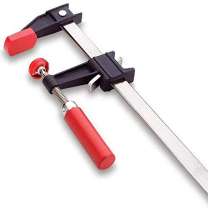 Bessey Clutch Style Bar Clamps - 18 In 600 lb - GSCC2.518- Woodworking Clamps with Ergonomic Handle, Non-Marring Pads, Durable Cast-Iron Jaws & Serrated Rail for Carpentry & Cabinetry - size: 18 in. (600 lb), style: Modern
