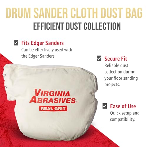 Edger Sander Dust Collection Bag, Heavy-Duty Cloth, Replacement Bag - style: Light Duty (Edger)