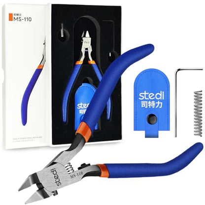 stedi Model Nippers, Sprue Cutter with Ultra-thin Single-Blade - style: Single-Blade Nippers(Blue for Bedinners)